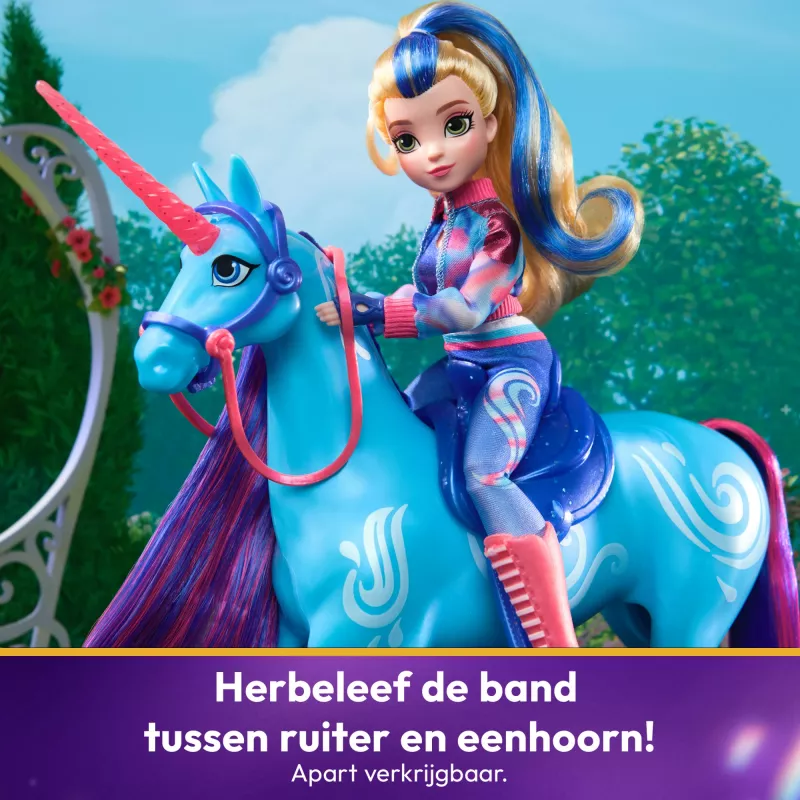 Unicorn Academy , River koos 2 ratsutamistarvikuga, 11”, ühildub Isabeli, nukkude ja ükssarvemänguasjadega tüdrukutele alates 4. eluaastast