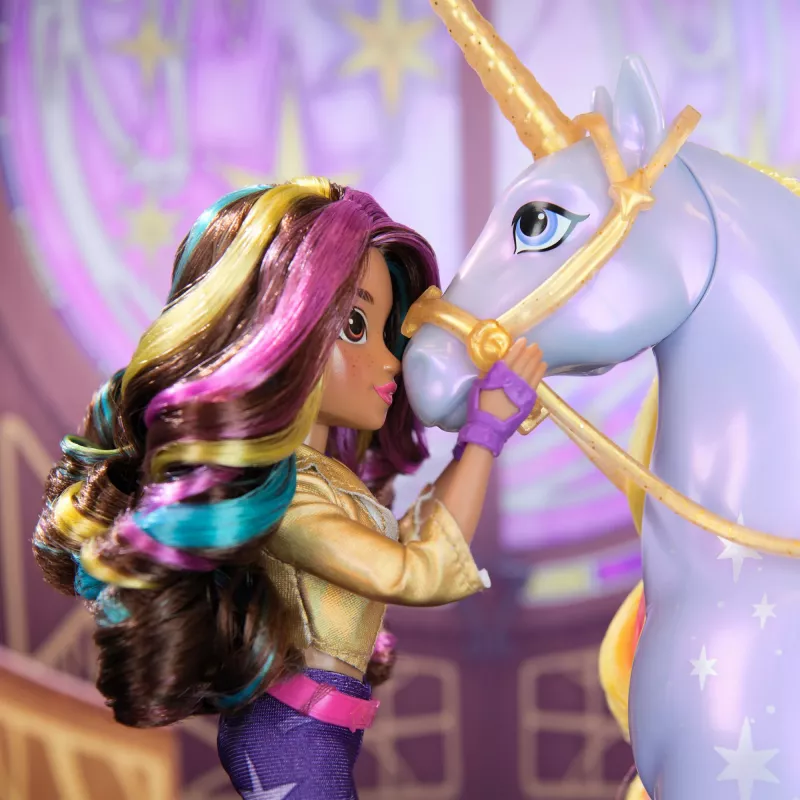 Unicorn Academy, Sophia nukk 6 aksessuaariga, 24 cm, nukud ja ükssarvemänguasjad tüdrukutele alates 4. eluaastast