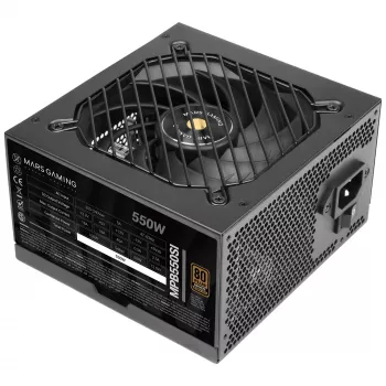 Mars Gaming MPB550SI toiteplokk 550 W 24-kontaktiline ATX ATX Must