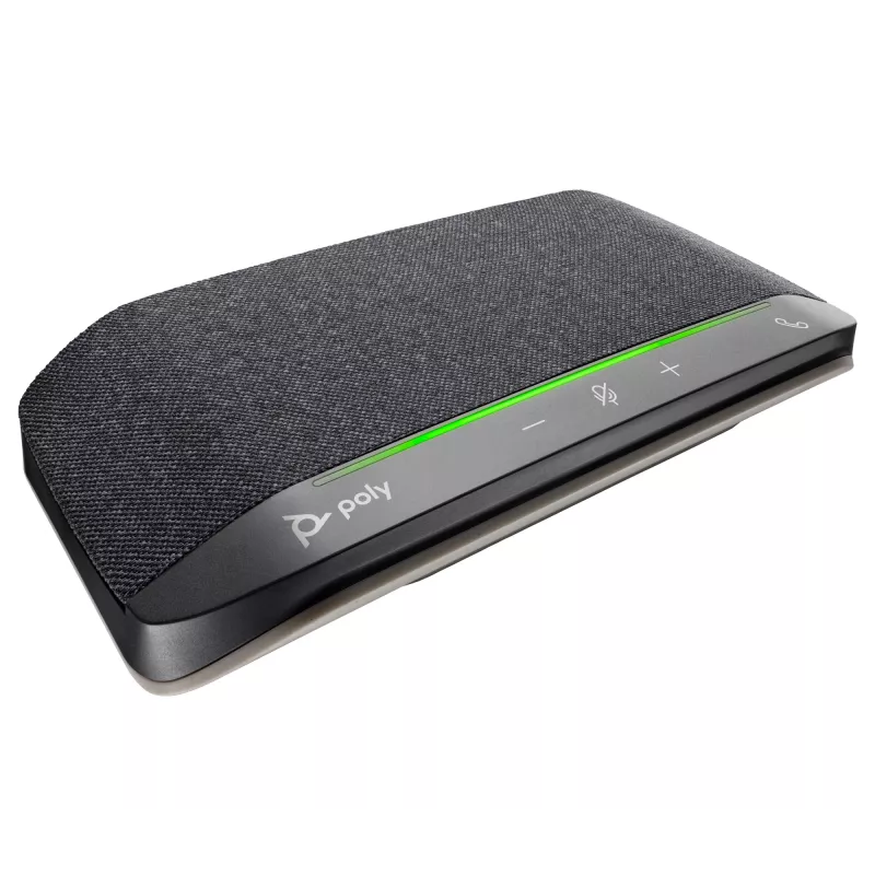 HP Poly Sync 10 USB-A USB-C kõlaritelefon, arvutile, hõbedane, 0.715 m, IP64, Windows 10, Windows 11, MacOS