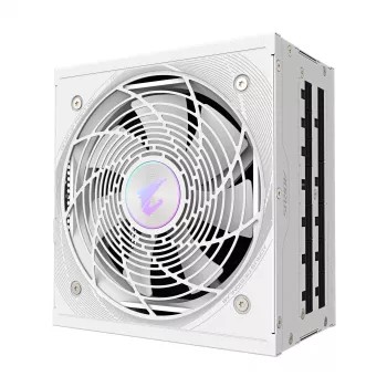 Toiteplokk GIGABYTE AORUS ELITE P850W 850W ATX 80 PLUS Platinum täismodulaarne valge 120 mm ventilaator