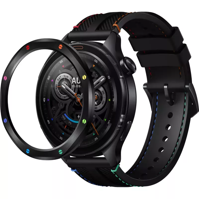 Nutikell Xiaomi Watch S4 1,43-tollise AMOLED-ekraaniga, 466×466, 486 mAh, alumiiniumkorpus, tekstiilrihm, must multi