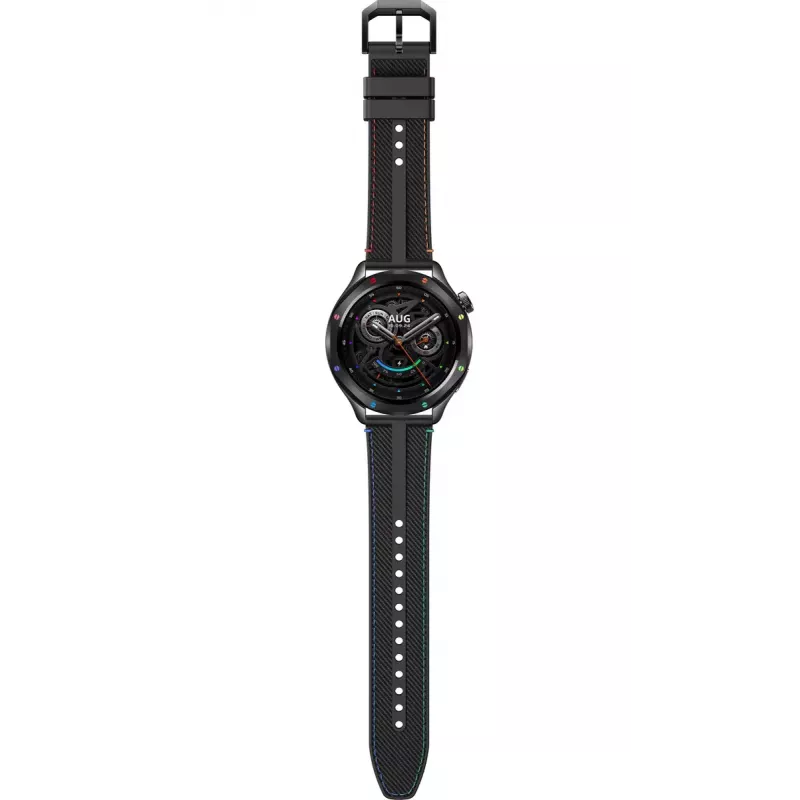 Nutikell Xiaomi Watch S4 1,43-tollise AMOLED-ekraaniga, 466×466, 486 mAh, alumiiniumkorpus, tekstiilrihm, must multi