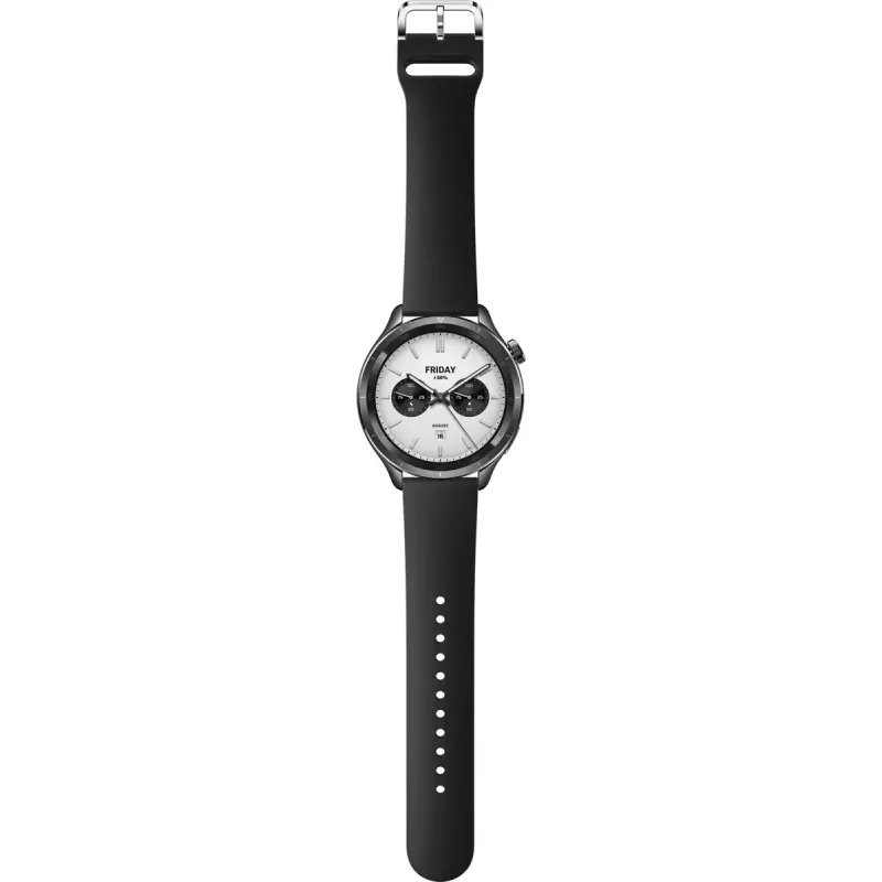 Nutikell Xiaomi Watch S4 1,43-tollise AMOLED-ekraaniga, 466×466, 486 mAh, alumiiniumkorpus, tekstiilrihm, must multi
