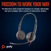 HP Poly Mustwire 3225 Stereo USB-C Peakomplekt +3,5 mm pistik +USB-C/A Adapter (Bulk)