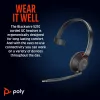 HP Poly Mustwire 5210 Monaural USB-C Peakomplekt +3,5 mm pistik +USB-C/A adapter
