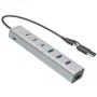 i-tec USB-C/USB-A laadimise metallist jaotur 7 porti (3x USB-C, 4x USB-A)