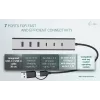 i-tec USB-C/USB-A laadimise metallist jaotur 7 porti (3x USB-C, 4x USB-A)