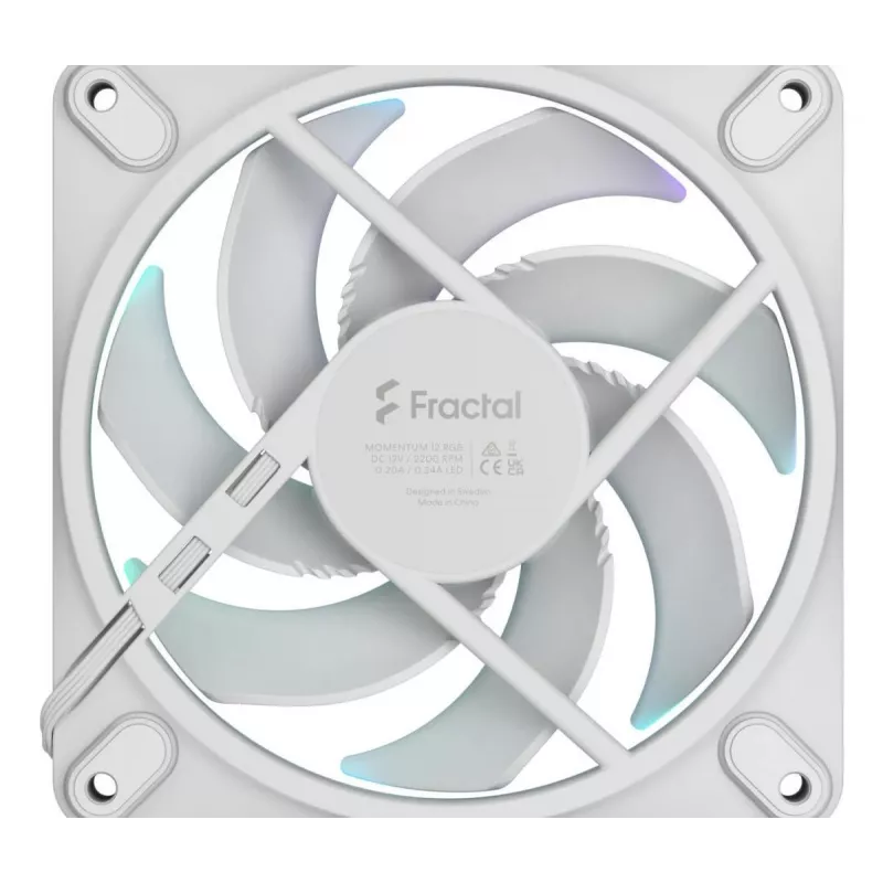 FRACTAL DESIGN Cooling Fan Momentum 12 RGB Valge