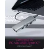 ICY BOX IB-DK4034a-CPD juhtmega USB 3.2 Gen 1 (3.1 Gen 1) USB-C alumiinium, hõbedane