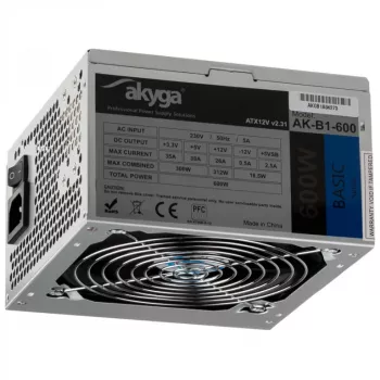 AKYGA toiteplokk ATX 600W (ak-b1-600)