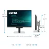 BenQ RD280U arvutimonitor 71,6 cm (28,2 tolli) 3840 x 2560 pikslit 4K Ultra HD Must