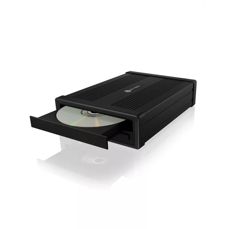 ICY BOX IB-525-U3 ODD-korpus 13,3 cm (5,25 tolli) SATA III Must