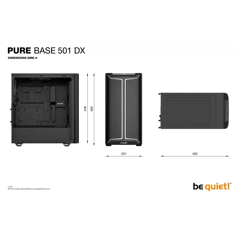 be quiet! Pure Base 501 DX Must Midi Torn