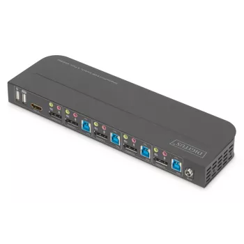 DIGITUS KVM-lüliti 4x1 DP DP/HDMI-väljund USB 4Kx2K 60Hz