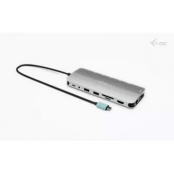 i-tec Metal USB-C Nano 3x Display Dock, 2x HDMI 1x USB-C video + Power Delivery 140W