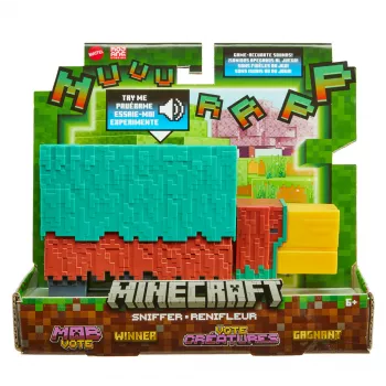 Minecraft Nuusutaja märulifiguur mängutäpsete helidega, 3,25-tolline skaala kogutav mänguasi