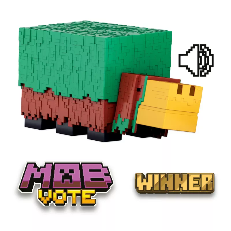 Minecraft Nuusutaja märulifiguur mängutäpsete helidega, 3,25-tolline skaala kogutav mänguasi