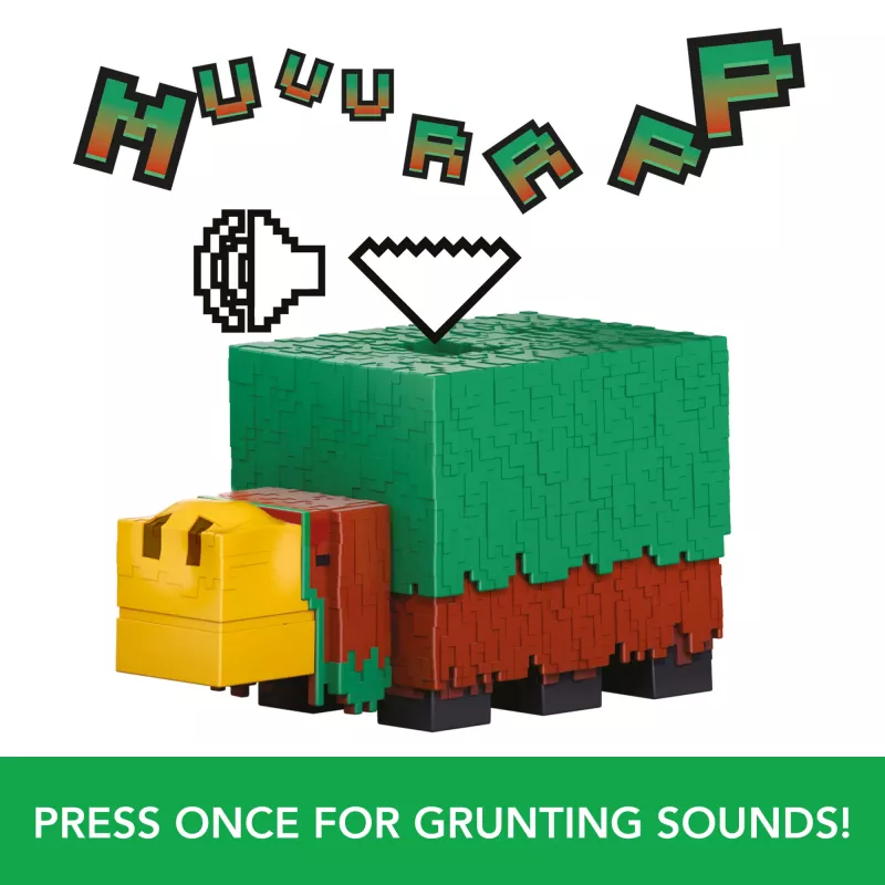 Minecraft Nuusutaja märulifiguur mängutäpsete helidega, 3,25-tolline skaala kogutav mänguasi