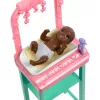 Barbie beebiarsti nukk blondi moenukuga, 1 beebinukk, mööbel ja tarvikud