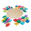 Fisher-Price puidust mandala geomeetriline pusle väikelastele ja lastele, 40 puidust tükki