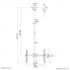 Neomounts CL35-440BL16L monitori/teleri laekinnitus 37-70 tolli - k 106-156 cm