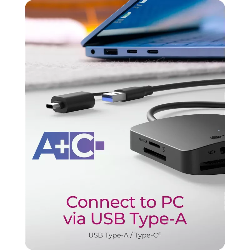 Kaardilugeja ICY BOX IB-CR302-CU3 USB 3.2 Gen 1 (3.1 Gen 1) Type-A Must