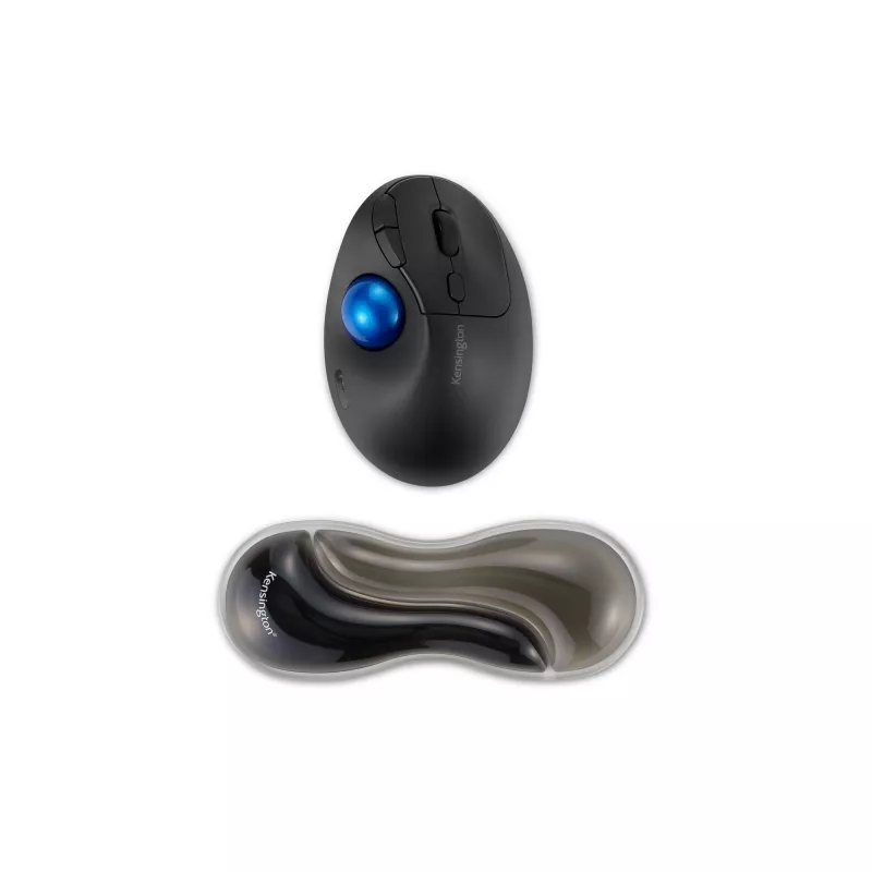 Kensington õhuke Duo Geel-hiire/juhtkuuli randmetugi - Hall, Hall, Geel, Termoplastne polüuretaan (TPU), Hiina, MIL-STD-810H Meetod 504.3 Vedelikega saastumine, 192 mm, 72 mm