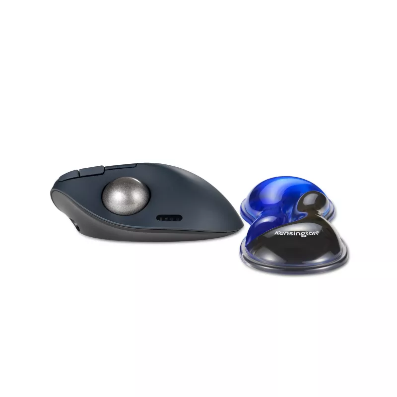 Kensington õhuke Duo Gel hiir/Trackball Wrist Rest - sinine, sinine, geel, termoplastne polüuretaan (TPU), Hiina, MIL-STD-810H Method 504.3 Contamination by Fluids, 192 mm, 72 mm