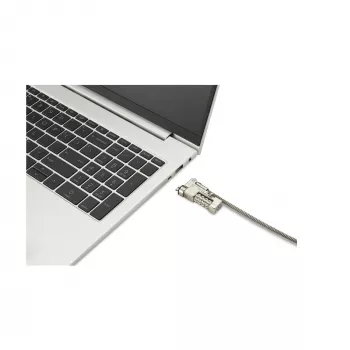 Kensington õhuke NanoSaver 2.0 EQ kombinatsiooniga sülearvutilukk, 1,8 m, Kensington, Kombinatsioonlukk, Roostevaba teras, Tsinkteras, Hõbedane