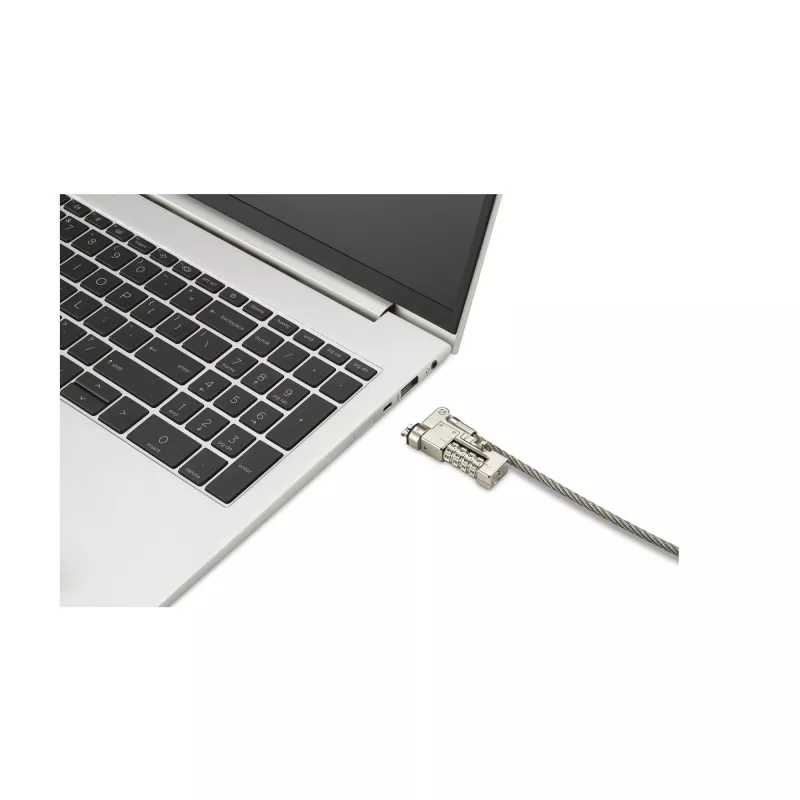 Kensington õhuke NanoSaver 2.0 EQ kombinatsiooniga sülearvutilukk, 1,8 m, Kensington, Kombinatsioonlukk, Roostevaba teras, Tsinkteras, Hõbedane