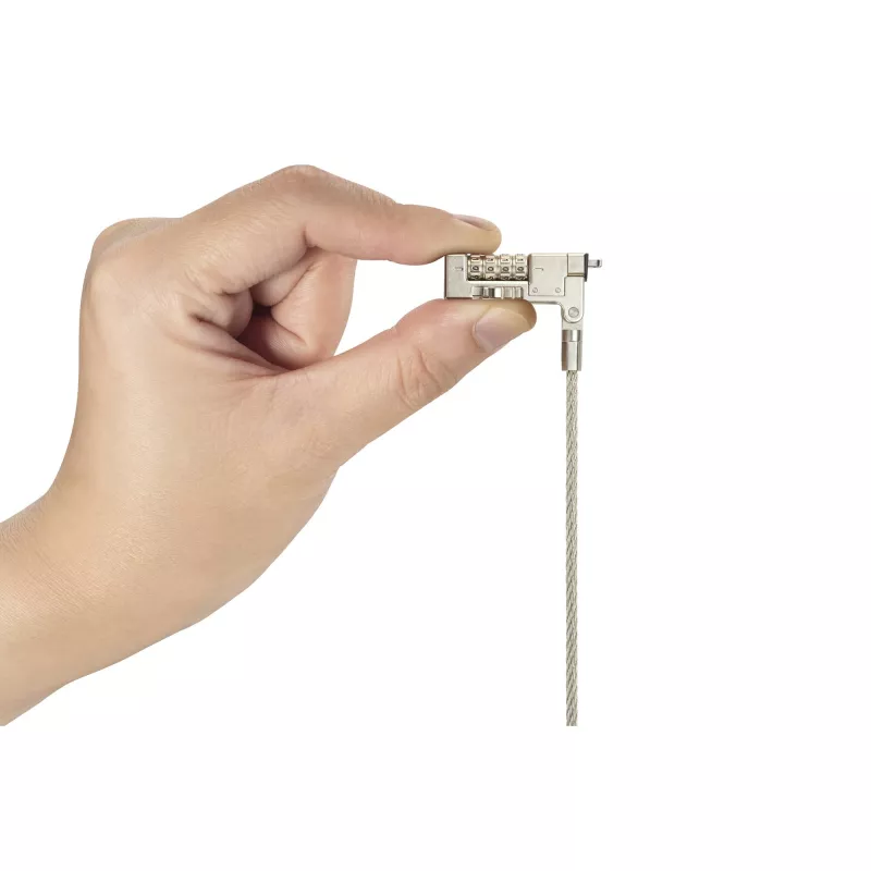 Kensington õhuke NanoSaver 2.0 EQ kombinatsiooniga sülearvutilukk, 1,8 m, Kensington, Kombinatsioonlukk, Roostevaba teras, Tsinkteras, Hõbedane