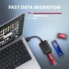 SSD korpus AXAGON ADM2-AM USB-A 10Gbps ühe M.2 NVMe/SATA draivi jaoks, USB 3.2 Gen 2, 10 cm kaabel, must