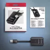 SSD korpus AXAGON ADM2-AM USB-A 10Gbps ühe M.2 NVMe/SATA draivi jaoks, USB 3.2 Gen 2, 10 cm kaabel, must
