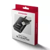 SSD korpus AXAGON ADM2-AM USB-A 10Gbps ühe M.2 NVMe/SATA draivi jaoks, USB 3.2 Gen 2, 10 cm kaabel, must