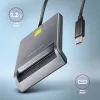 Kaardilugeja Axagon CRE-SM3TC USB 2.0 USB-C Hall SmartMedia