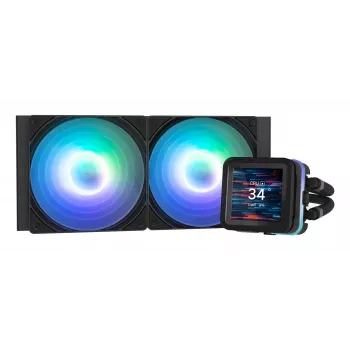 Zalman ALPHA2 DS A24 Must arvuti jahutussüsteem Protsessor Kõik-ühes vedelikjahutus 12 cm 1 tk