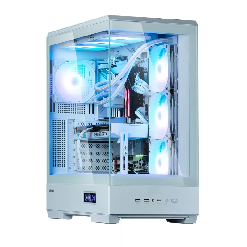 PC korpus Zalman P50 DS Valge Midi Tower