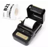 NIIMBOT B21S must – kompaktne Bluetooth rullprinter, 50 mm prindilaius, 60 mm/s, Li-Ion 1200 mAh