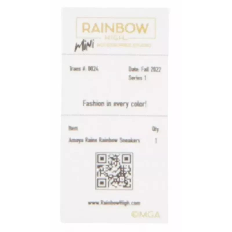 Display pack Mga Accessories Rainbow High Shoes, 27 tk — erinevad nukukingade aksessuaarid