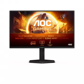 AOC G4 25G4SXU arvutimonitor 62,2 cm (24,5 tolli) 1920 x 1080 pikslit Full HD LED Must, Hall