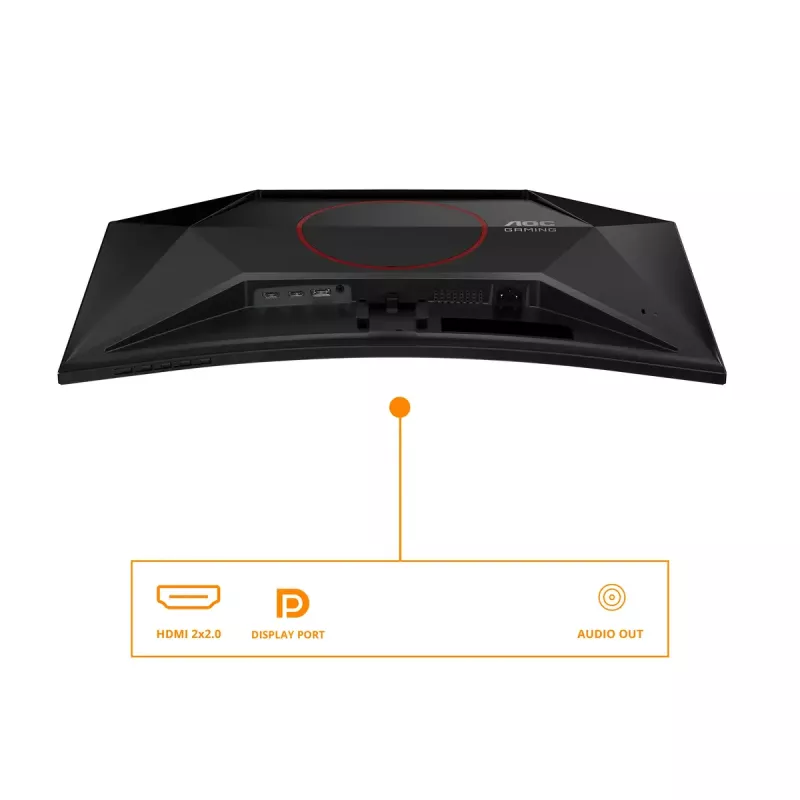 AOC G4 C27G42E arvutikuvar 68,6 cm (27 tolli) 1920 x 1080 pikslit Full HD LED Must, Punane