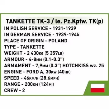 Cobi Blocks Tankette TK-3 ehituskomplekt — 323 tükki