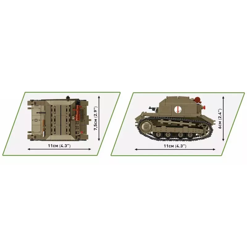 Cobi Blocks Tankette TK-3 ehituskomplekt — 323 tükki