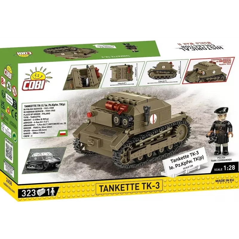 Cobi Blocks Tankette TK-3 ehituskomplekt — 323 tükki