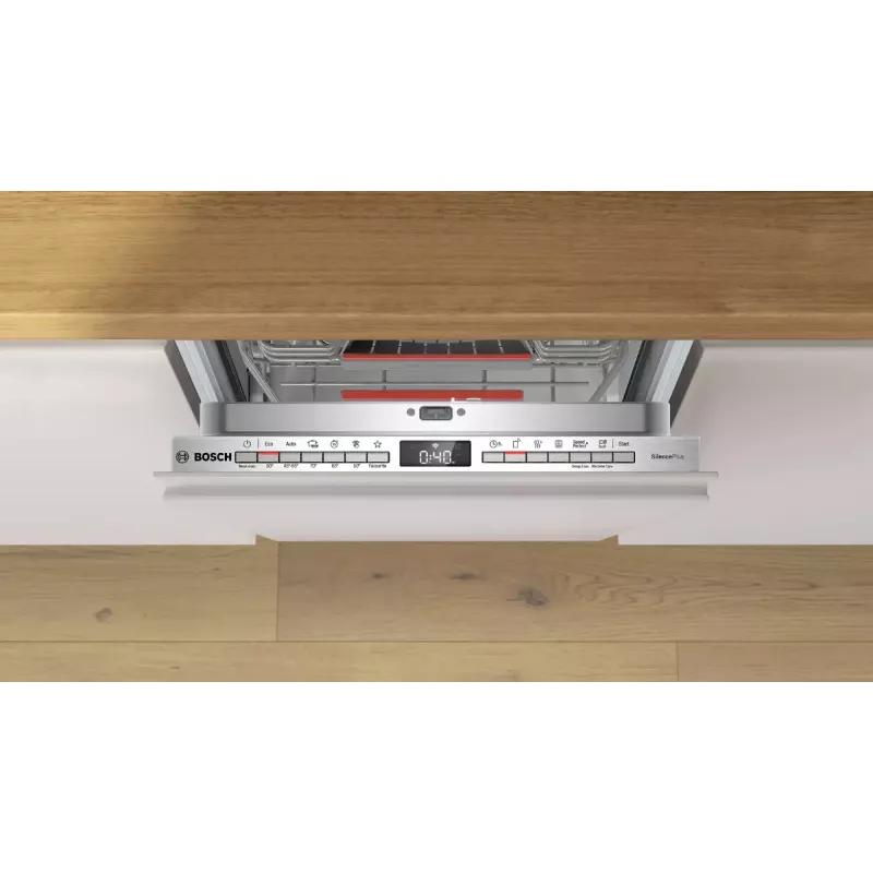 Sisseehitatud nõudepesumasin Bosch Serie 4 SPV4HMX49E — õhuke 45 cm, 10 lauanõudekomplekti, 44 dB, 6 programmi