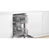 Sisseehitatud nõudepesumasin Bosch Serie 4 SPV4HMX49E — õhuke 45 cm, 10 lauanõudekomplekti, 44 dB, 6 programmi