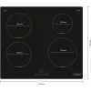 Bosch Serie 4 PUE611BB5E pliit Must sisseehitatav 60 cm tsoon-induktsioonpliit 4 tsooniga