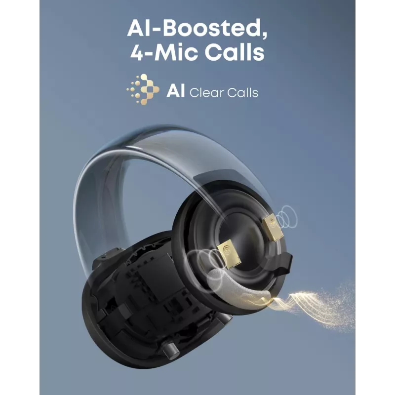 ANKER Kõrvaklapp - Soundcore Aeroclip - Must