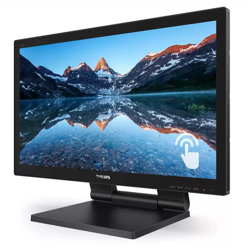 Philips B Line 222B9TA/00 arvutimonitor 54,6 cm (21,5 tolli) 1920 x 1080 pikslit Full HD LCD puuteekraan lauaarvuti must